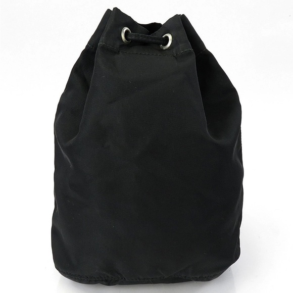 Prada Classic Black Nylon Drawstring Bag Unisex main image 9
